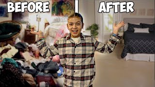 EXTREME ROOM TRANSFORMATION  Clean Entire Room  Makeover [upl. by Enomyar]