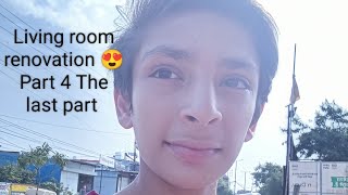 living room renovation 😍 Part 4 The last 〽️ Diwali 🎇🪔 special vlog [upl. by Laucsap442]