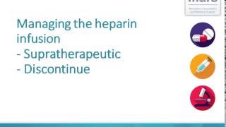 Managing the Heparin Infusion Supratherapeutic amp discontinue [upl. by Faxon436]