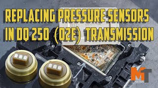 Replacing pressure sensors in DQ250 02E transmission Mechatronic repair [upl. by Taka575]