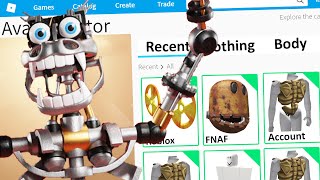 MAKING SECURITY BREACH GLAMROCK ENDOSKELETONS a ROBLOX ACCOUNT FNAF Five Nights at Freddys [upl. by Coney970]