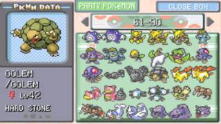 Completing my Pokemon Leaf Green Pokedex amp Catching them all [upl. by Mail]