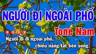 Karaoke Người Đi Ngoài Phố Tone Nam Nhạc Sống  Trọng Hiếu [upl. by Herv]