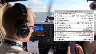 Cessna 172S TakeOff Procedures amp Briefing [upl. by Okir]