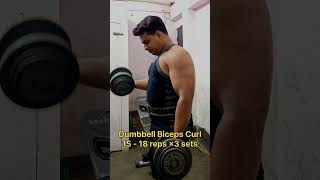 বাইসেপ্স ওয়ার্কআউট রুটিন 💪biceps workout routine for beginners ✅ shorts [upl. by Marj]