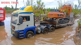 Mega Rc Handmade Mobil Truk Tronton Fuso 220ps Oleng Muatan Berat Hino 500 Long Sasis Isuzu Giga [upl. by Martinelli690]