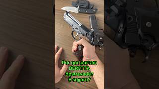 BERETTA na cintura travada ou destravada 92X Samurai Edge 9mm shorts [upl. by Vitale]