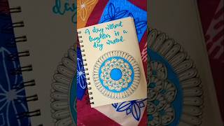 Mini mandala 💙 charliechaplin quote ranjhanasong art mandalaart artist music [upl. by Aimik]