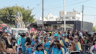 0058 🇨🇾 Carnival parade in Limassol 2023 from 30 ♫ [upl. by Aerdnaz]