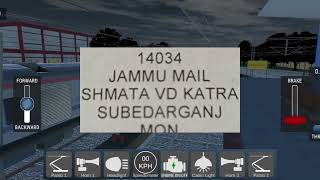 Jammu Mail Train Schedule  train schedule Train sim India train [upl. by Eastlake]