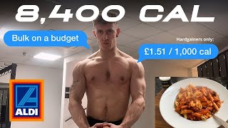 Full day of bulking for skinny guys Cheap high calorie diet [upl. by Seldun]