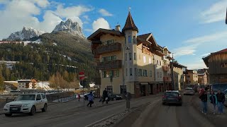 🇮🇹🗻 driving italy ❄️ Sellaronda Canazei Dolomitenstraße 4K HDR [upl. by Ahsen196]