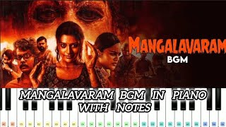 Mangalavaram BGM in Piano With Notes  Piano  Mangalavaram BGM  Piano Notes  AR Music [upl. by Yelra290]