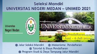 SELEKSI MANDIRI UNIMED  UNIVERSITAS NEGERI MEDAN 2021 [upl. by Enytsirk388]