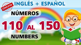 ⭐Números del 110 al 150 en Inglés y Español 🧠🙋‍♀️I Numbers 110 to 150 in English and Spanish I [upl. by Grange]