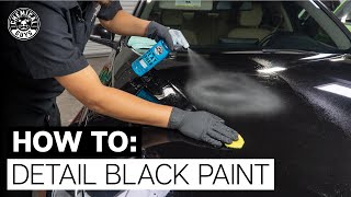 How To Detail Black Paint  Chemical Guys [upl. by Earahs82]