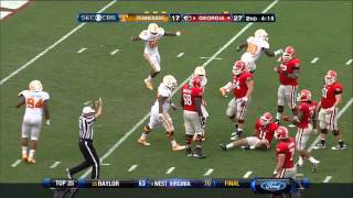 09292012 Tennessee vs Georgia Football Highlights [upl. by Brenza733]