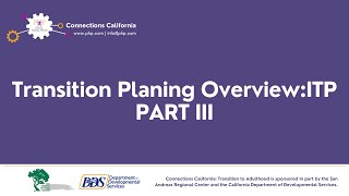 Transition Planning Overview ITP  PART III [upl. by Palladin]