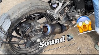 Sc project in install ninja 300 🔥🔊 Sc project exhaust … [upl. by Ann]