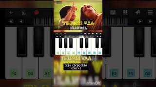 Olangal ❤️  Thumbi Vaa song 🎼 easy piano cover 🤍 with notes  ilaiyaraajapianoshotsshotrs [upl. by Esetal]