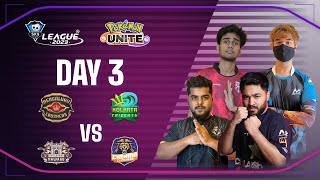 Hindi Hyderabad Nawabs vs Chennai Clutchers  Skyesports League 2023  Pokémon Unite  Day 3 [upl. by Attenaj]