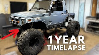 Transformation of my Custom Suzuki Samurai Rock Crawler [upl. by Zetroc484]