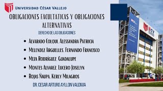 Obligaciones facultativas vs Obligaciones Alternativas  Derecho de las Obligaciones [upl. by Ardine]