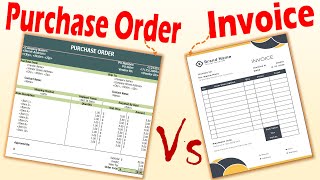 Differences between Purchase Order and Invoice [upl. by Thurlough]