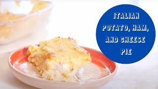 How to Make Italian Potato Ham and Cheese Pie Gattò di Patate  Katies Kitchen [upl. by Gabriela]