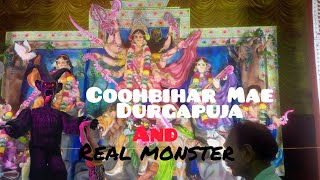 coohbihar Mae durgapuja and monster 👹 real Ghost youtubevideo youtubeshorts [upl. by Xer288]