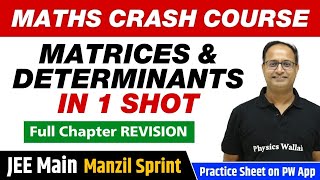 MATRICES AND DETERMINANTS in One Shot  Full Chapter Revision  Class 12  JEE Main [upl. by Shirberg410]