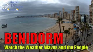 Benidorm Live Beach Cam 🇪🇸 Streamed 18th April 2024 2 [upl. by Ydnolem697]