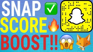 How To Increase Your Snap Score SUPER FAST [upl. by Nirehtac]