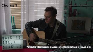 Songwriters Backing Tracks Acoustic Guitar Song 70 [upl. by Ferguson3]