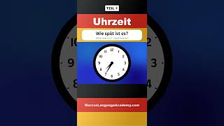 🇩🇪 Lerne die Uhrzeit auf Deutsch 110  Fragen und Antworten für Anfänger deutschlernen shorts [upl. by Edva]