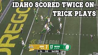 Breaking Down How Idaho’s Trick Plays Almost Upset Oregon [upl. by Ahsiled]