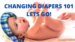 How to Change Diapers⏐Baby Boy Diaper Change [upl. by Aznerol477]