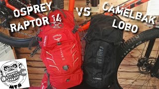 Review Osprey raptor 14 vs Camelbak lobo [upl. by Hannahc575]