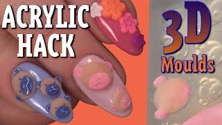 3D Acrylic Hack  Silicone Molds from Naio Nails [upl. by Harmon297]