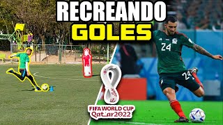 RECREANDO los MEJORES GOLES del MUNDIAL de QATAR 2022 por 10000 🥅⚽️ RETOS de FUTBOL EPICOS 😱 [upl. by Eidualc679]