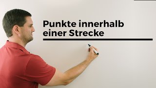 Punkte innerhalb einer Strecke bei Geraden und Ebenen Vektorgeometrie  Mathe by Daniel Jung [upl. by Gradeigh]