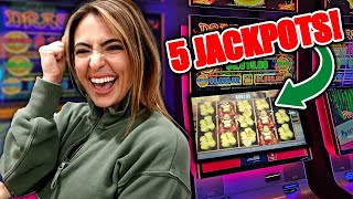 EPIC 5x JACKPOT WINS on DRAGON LINK  You Wont Believe the Payouts [upl. by Ahsinelg]