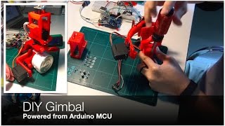 DIY Gimbal with Arduino  MPU6050  Servo Motor [upl. by Ahseital]