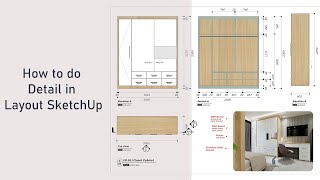 Layout SketchUp Lesson03 How to do Furniture Detail in Layout SketchUp [upl. by Nady]