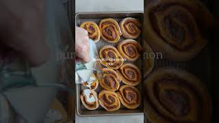 Pumpkin Cinnamon Rolls with Brown Butter Frosting [upl. by Rici324]