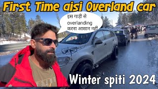 Winter spiti 2024 Expedition ki Surwat Narkanda se  Din me jane ka plan tha lekin Fir se Raat [upl. by Eelana]