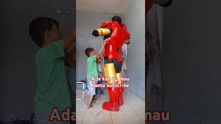 Buka kostum iron man spiderman ironman uhsadap ultramen [upl. by Aamsa]