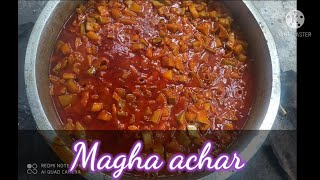 magha achar recipe  taste mango pickle recipes in malayalam  cheppus world [upl. by Tonina]