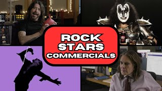 30 Rock Star Commercials some are AWFUL ft Ozzy KISS Dave Grohl amp More [upl. by Rawdan171]