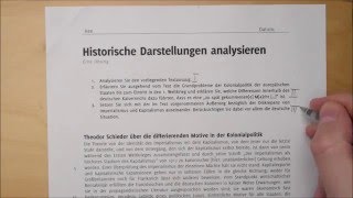 Eine historische Darstellung analysieren  Aufgabentyp B [upl. by Alleiram]